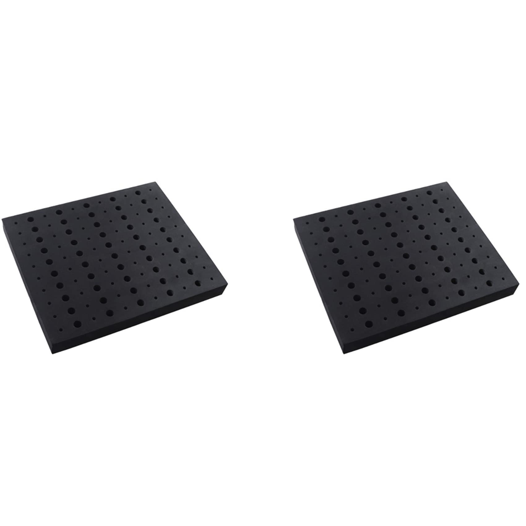 Liovitor 2X 110 Holes Router Bit Tray Storage Holder For 1/4Inch 1/2Inch Milling Bits Organizer