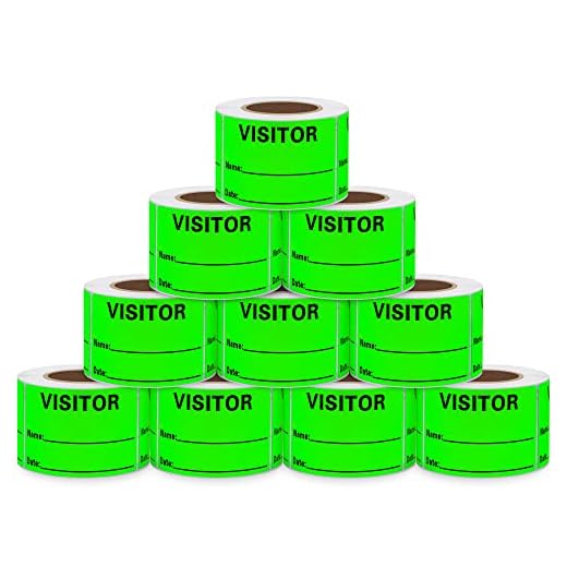 Do you have to print luggage tags for carnival cruise 300 Fluorescent Green Visitor Pass Stickers