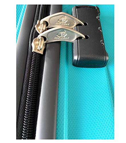 Image of Kamiliant by American Tourister Polypropylene 55 cms Aqua Hardsided Cabin Luggage (KAM TRIPRISM SP 55CM - Aqua)