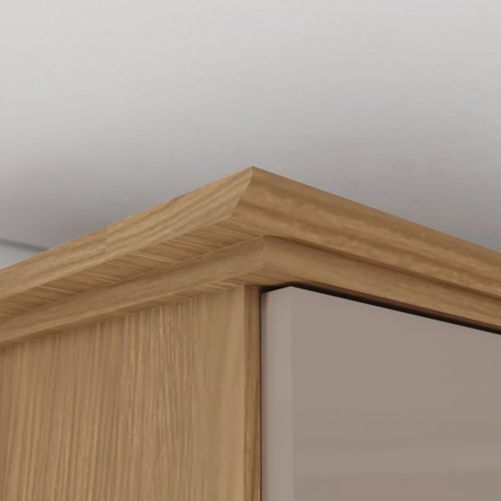 Befara Armario Vestidor 6 Puertas Crisol - Gris Shine/Roble Natural