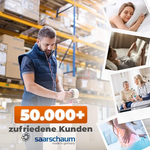 saarschaum • Keilkissen-Matratzenkeil • Orthopädische Keilmatratze zur Bettneigung • Erhöhungskeil für gesündere Schlafposition • Schräg schlafen • 70x200cm FSA 2750