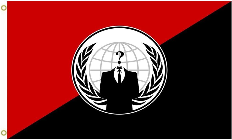 Large Flag Anonymous Anarchist Alternative flag for the Anonymous group Alternativa del grupo Anonymous Flag outdoor Flag Flying flag 3x5ft banner