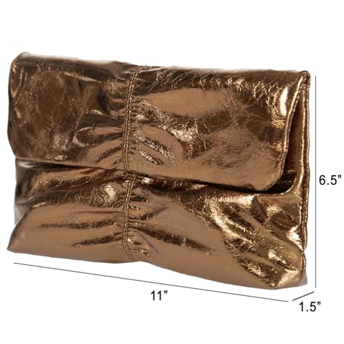 Image of JNB Faux Leather Envelope Clutch Purse