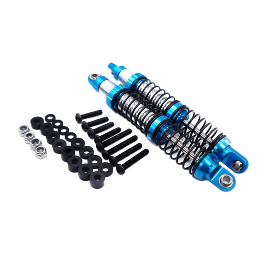 Set Di 2 Ammortizzatori Integy Lavorati A Billetta Per Axial SCX10 II / III, Lunghezza 95mm, Colore GUN - Foto 2