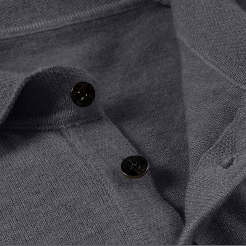 Cambkatl Men's Business Casual Lapel Sweaters Slim Fit Pullover Long Sleeve Knitted 2025 Fall Stylish Button Up Jumper Tops4