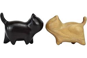 Adorable Mini Wood Cat Figurines: Add a Touch of Charm to Your Space
