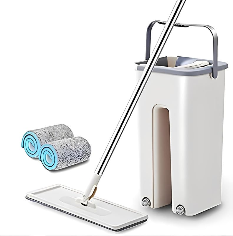 KHUSHIYA ENTERPRISE Mop-Heavy-Quality-Floor-Mop-with-Bucket,-Flexible-Kitchen-tap-Flat-Squeeze-Cleaning-Supplie (B0DCZRPMS3) Amazon Price History, Amazon Price Tracker