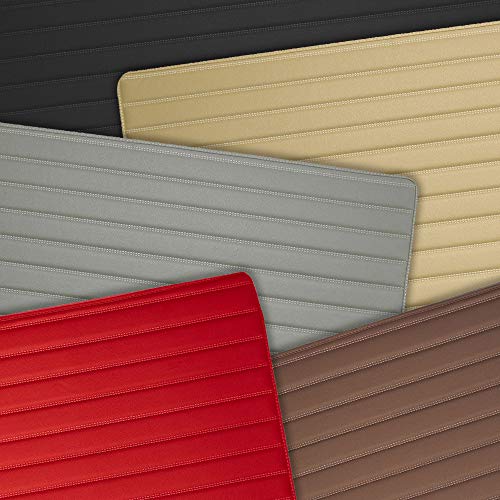Image of FH Group F16500RED-32 Deluxe Heavy Duty Faux Leather Flat Stripe Multi-Purpose Red Automotive Cargo Liner fits most Cars, SUVs, and Trucks, 32 inches