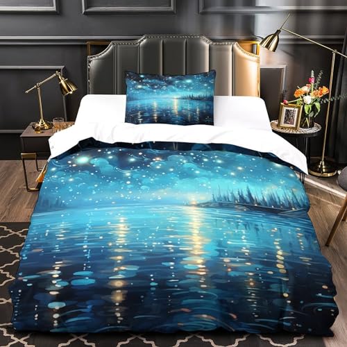 Housses de couettes microfibre single IOFEER Starlight coton multicolore 135x200