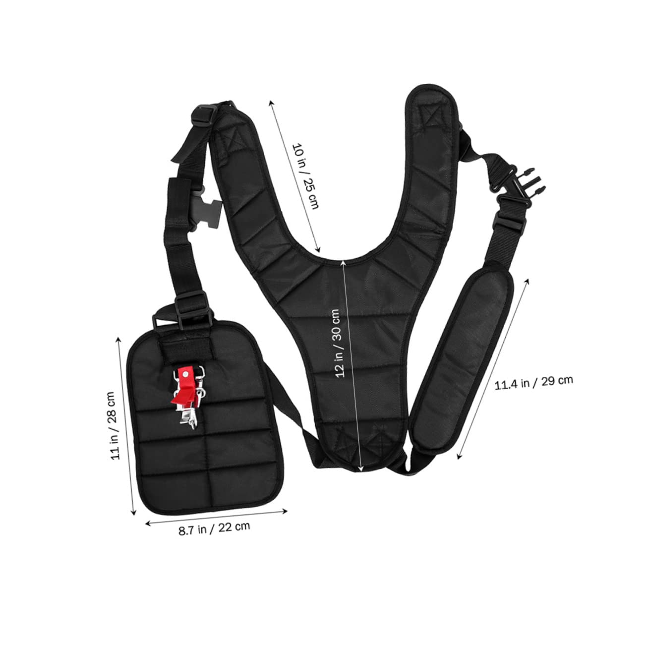 BESPORTBLE 2pezzi Cinghia Imbottita Professionale per Tosaerba Tracolla per Decespugliatori e da per Comfortevole e Stabile