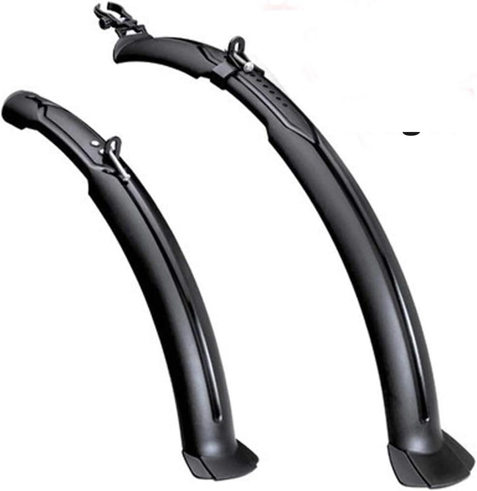 Garde-Boue de vélo, Garde-Boue de vélo électrique, Garde-Boue de Roue Avant/arrière en Fibre de Carbone pour vélo de Montagne, vélo de Route, vélo à pignon Fixe, Accessoires VTT (Noir)