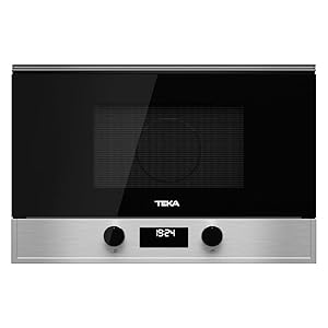 TEKA Microondas Integrable con Grill Abatible, 22 L, 850 W, 5 Niveles de Potencia, Interior Acero Inoxidable con Base Cerámica, Modelo MS 622 BIS L S