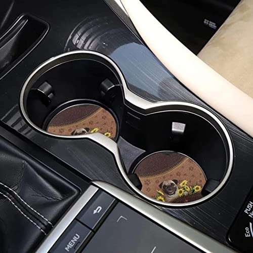 Portavasos para carro Rnyleeg 2 unidades absorbente miniatura 3
