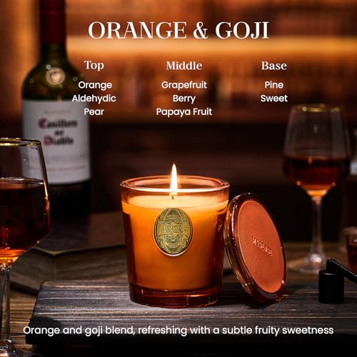 MSENSE-Natural-Soy-Wax-Orange-Goji-Scented-Aromatherapy-Candle-Gift-for-Women-and-Men-92-oz-50-Hours-Burn-Time-Neon-Orange-Luxury-Home-Scented-and-Home-Decor MSENSE Natural Soy Wax Orange Goji Scented Aromatherapy Candle Gift for Women and Men 92 oz 50 Hours Burn Time Neon Orange Luxury Home Scented and Home Decor