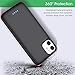 Feob Battery Case for iPhone 11,[2025 Upgraded] 6800 mAh Ultra-Slim Portable Extended Charger Cover for iPhone 11 Charging Case (6.1 Inch)-Black