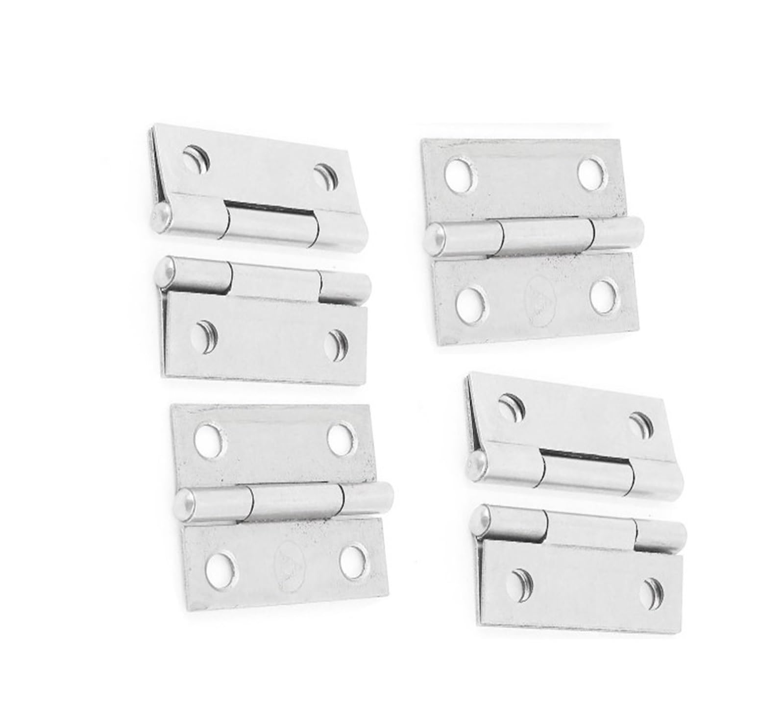 Yatuopng One Color Heavy Folding Hinge,4 Pcs Metal Furniture Cabinet Door Tube