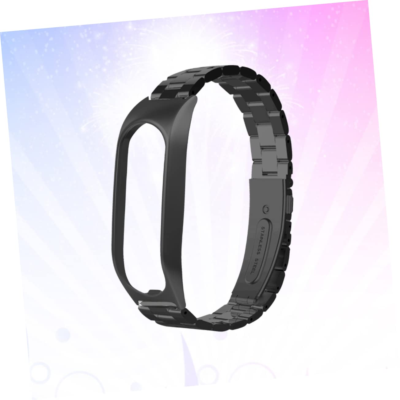 Mikikit 2stücke Ersatzarmband Aus Edelstahl Für Touch Robustes Ergonomisches Design Für Fitnessuhren Kompatibel Mit Touch Cardio Eleganter Stil Für Männer Und Frauen Schwarz