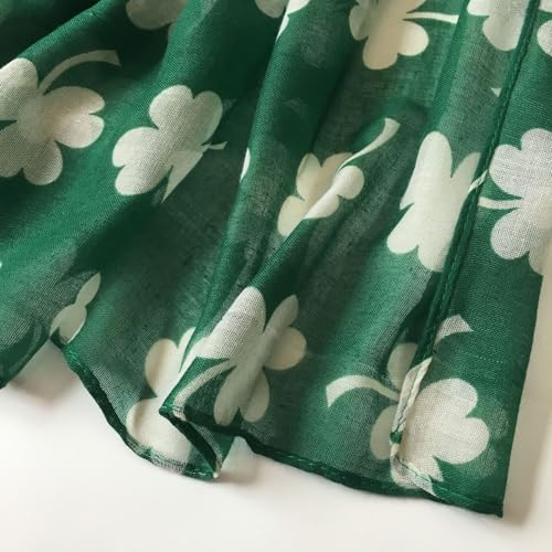 Lightweight Shamrock Scarf Irish-Scarf St-Patricks-Day-Scarves for Women3