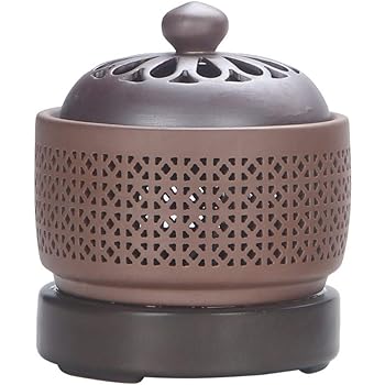 電子香炉、ナイトライト香炉、香スプーン、ピンセット、スパイストレイ付き、温度調節可能、寝室で使用、茶室など