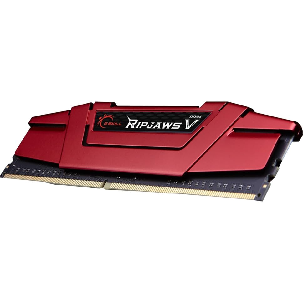 Image of Gskill F4-2400C15D-32GVR Memory D4 2400 32GB C15 RipV K2 2X 16GB, 1.2V, RipjawsV Red