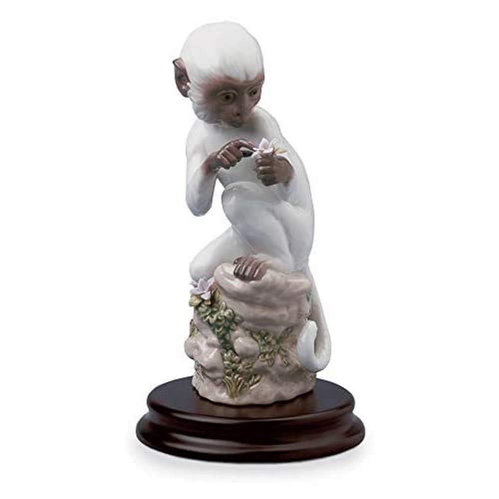 Amazon.com: LLADRÓ The Monkey Figurine. Chinese Zodiac. Porcelain