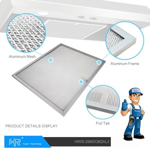 Filtre à graisse de rechange compatible hotte Broan-Nutone WS1 29x36