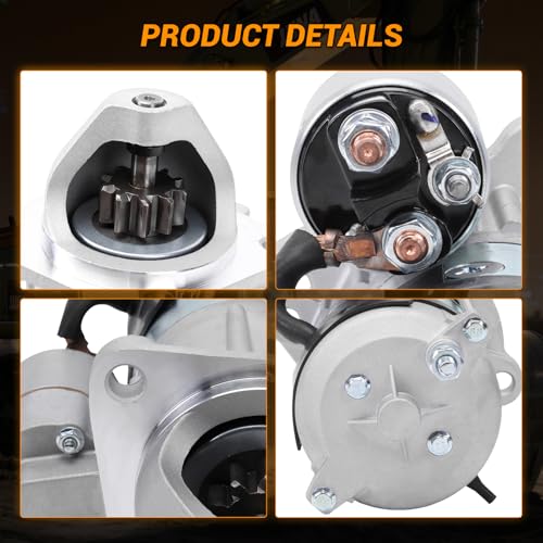 Motor de Arranque 12V 3.0KW con 10 Dientes Compatible con Motor Perkins 1104D-E44T y Modelos Relacionados miniatura 5