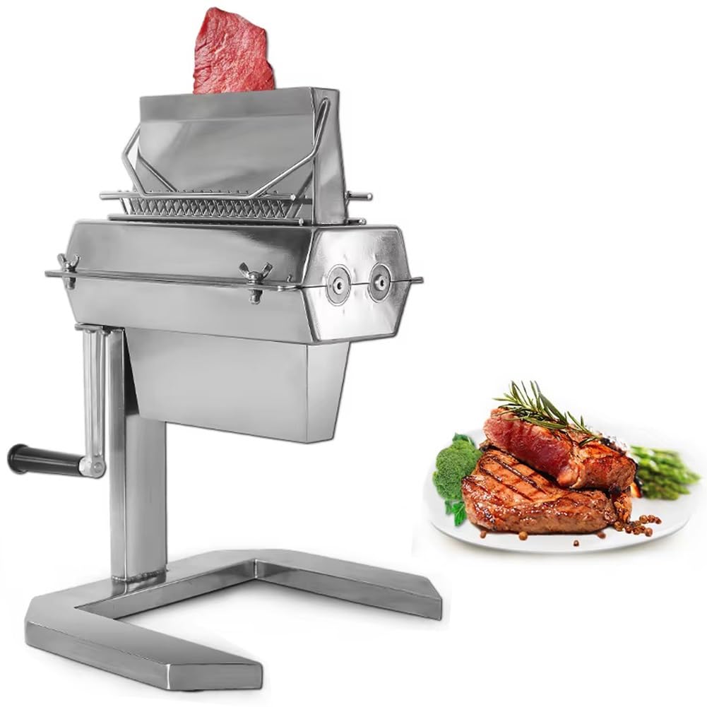 Batticarne manuale in acciaio inox, per bistecche, manzo, tacchino, pollo, maiale, efficiente strumento per la preparazione della carne