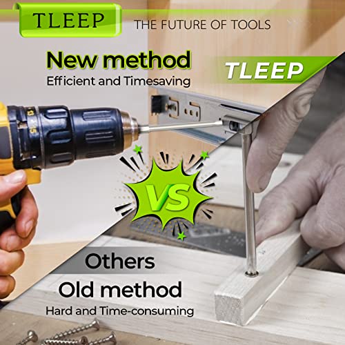 Tleep 20 X 1/4 Inch Hex Head Allen Wrench Drill Bits 100Mm Long, Sae 5/16” To 5/64” & Metric 12Mm To 1.5Mm, S2 Steel Magnetic Tips Screwdriver Socket Bit Set For Ikea Type Furniture, Silver #TOP3