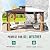 MELLCOM 10' x 12' Gazebo, Hardtop Double Roof Gazebo with Aluminum Frame, Galvanized Steel Outdoor Pavilion with Curtain and Netting for Patio, Garden, Lawn, Brown