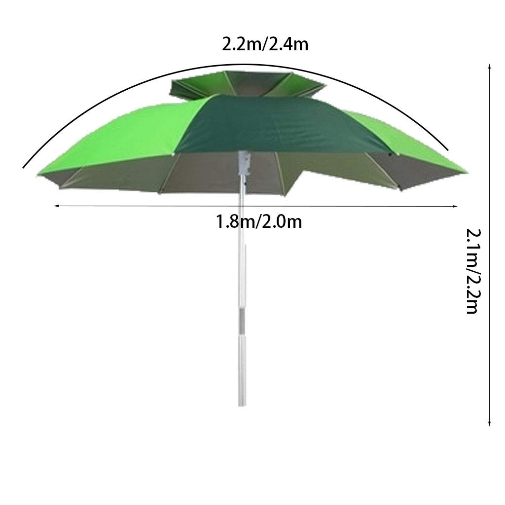 Wędkarstwo / 2,4 m/Wanxiang / parasol wędkarski / podwójny/parasol/winyl/filtr przeciwsłoneczny/parasol/parasol wędkarski / składany parasol wędkarski, D, 2.2M