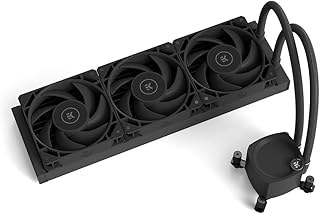 EK Nucleus AIO Liquid CPU Cooler All-in-One with EK FPT Fans, Water Cooling Computer Parts, 120mm Fan, Compatible with Lat…