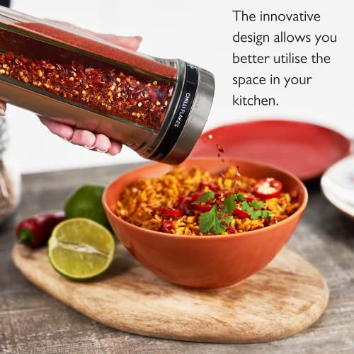 Cole & Mason Saunderton Herb and Spice Storage Jar and Shaker, Adjustable Multi-Use Seasoning Dispenser with Precision Pour Control - Image 10