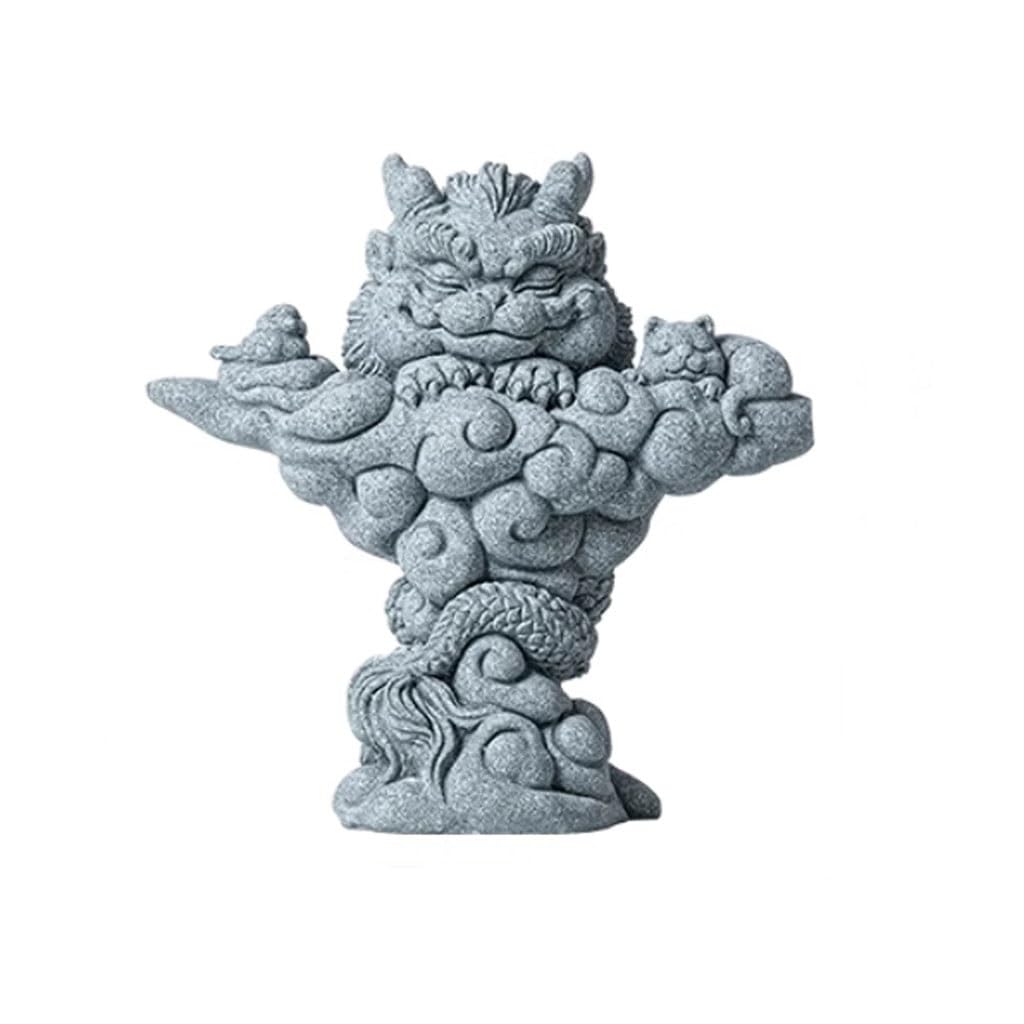 ENGENDER Kung Fu Tea Pet Chinese Green Sand Mascot Tea Pet Ornaments Gardening Landscape Fish Tank