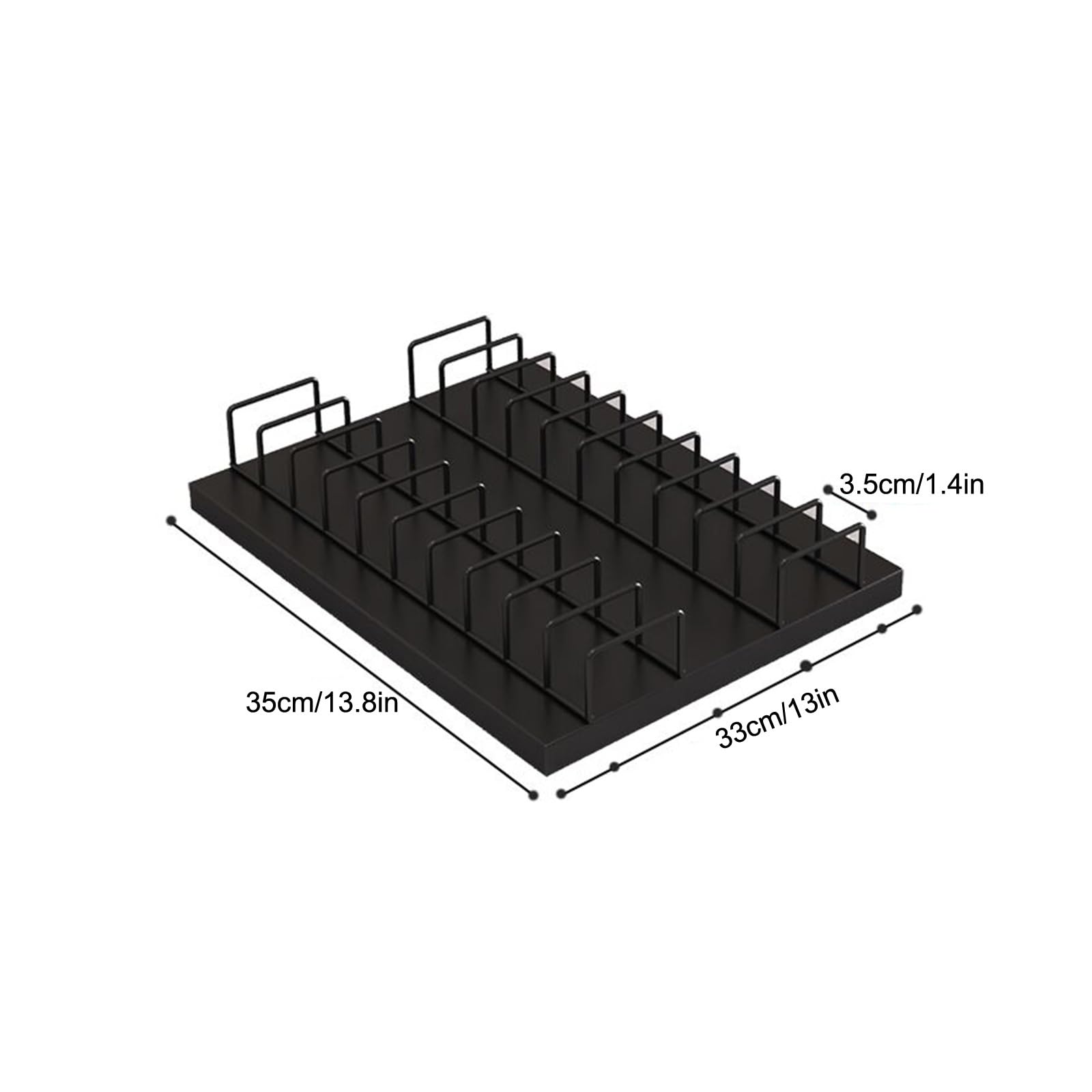 Petit Présentoir D'échantillons Carreaux Panneaux Bois Présentoirs D'album Photo Bureau avec 10 Emplacements pour Cartes(Nero,33 * 35cm)