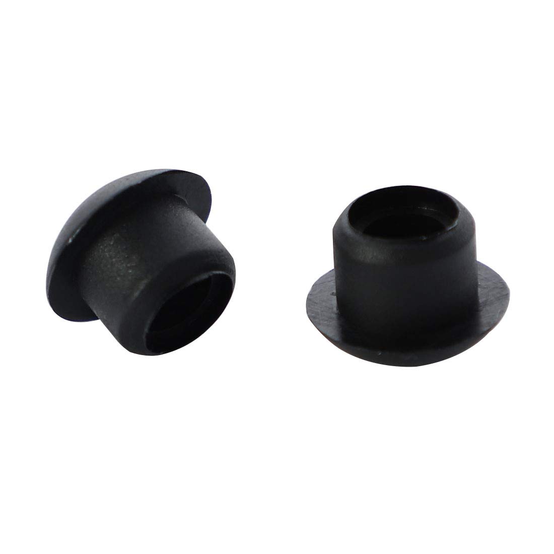 sourcingmap Plastic Flush Type Wiring Hole Tube Insert Cover Caps 8mm Dia 30 Pcs Black, / - Image 4