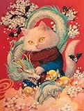 Picture of Buffalo Games - Phoenix Chan - Year of The Dragon - 750 Piece Jigsaw for Adults - Challenging Puzzle Perfect for Game Nights - Finished Size is 24.00 x 18.00 – Precision-Cut Pieces, Beautiful Artwork
