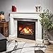 Duluth Forge Dual Fuel Ventless Gas Fireplace Insert, Remote Control, 9 Fire Logs, Use with Natural Gas or Liquid Propane, 32000 BTU, Heats up to 1500 Sq. Ft., Black
