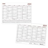 Tafelkalender A4 Herlitz Tafelkalender A4 2024, 6 Monate/Seite im Überblick