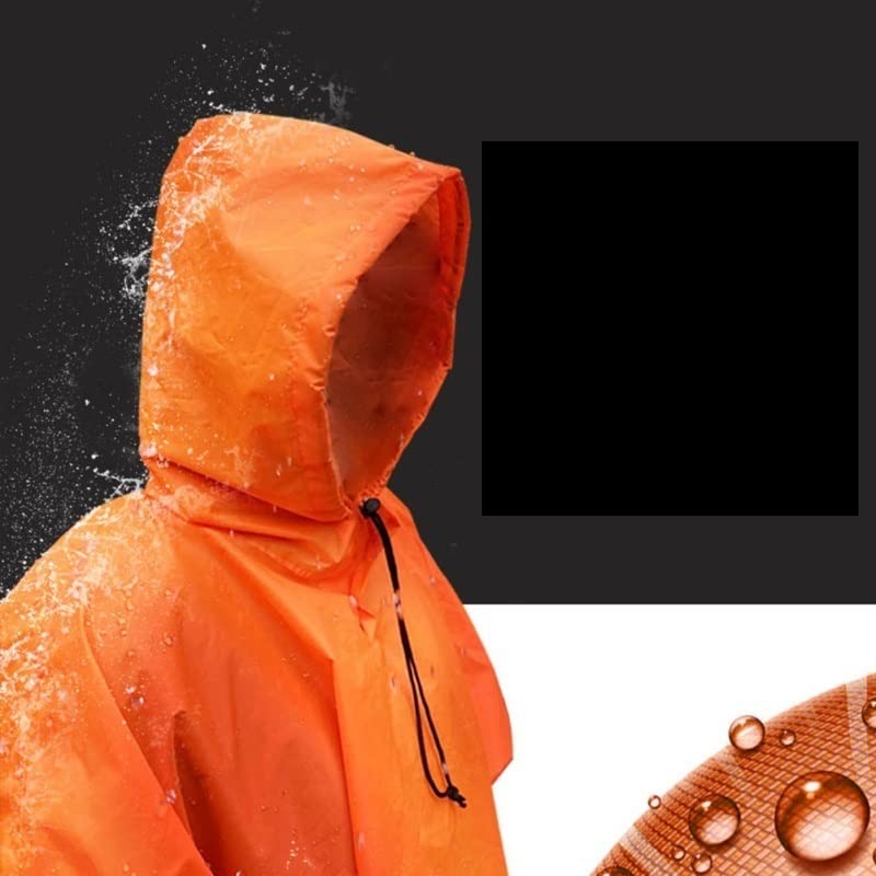 Outdoor 3 in 1 Impermeabile Multifunzionale Unisex Campeggio Escursionismo Zaino Copertura Poncho Pioggia da Viaggio (Color : Green)