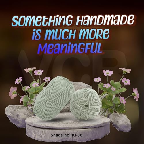 Image of VCR Steel Grey Yarn, 100 Grams Hank, 190 Meters Length, Acrylic Ball for Crochet and Knitting, Soft Crosia Threads, Pack of 1 Yarn, Suitable for DIY Crafts