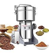 Elektrische Getreidemühle 60W Edelstahl | Kornquetsche Für Weizen, Mais & Reis | Bis 20kg/h Mahlleistung