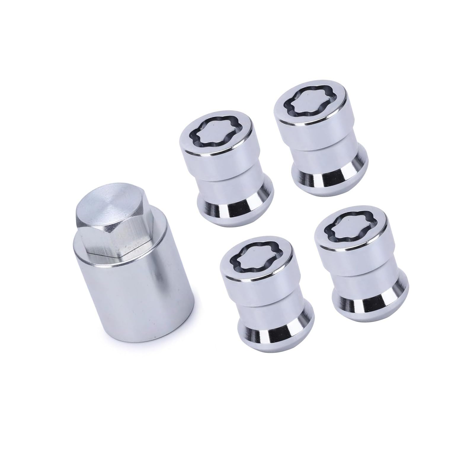 Ljmyy Pack Of 4 High Security Wheel Fasteners M12x1.5 Ball Seat Construction For Various Vehicles Including Anti Theft