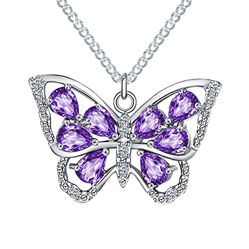 Monarch Butterfly Wing Necklace in 925 Sterling Silver – Symbol of Eternal Love, Hope & Strength for Women, Wives, Mom, Daughter, Granddaughter, Grandma | Mother, Valentine's Day, Christmas, Memorial Jewelry, or Graduation Present | Thoughtful Keepsake for Family, Celebrations & Life Milestones