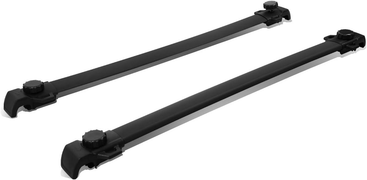 DNA Motoring RR-HL-003 OEM Style Aluminum Roof Rack Cross Bars Compatible with 07-15 Jeep Patriot, 150lbs Load Capacity