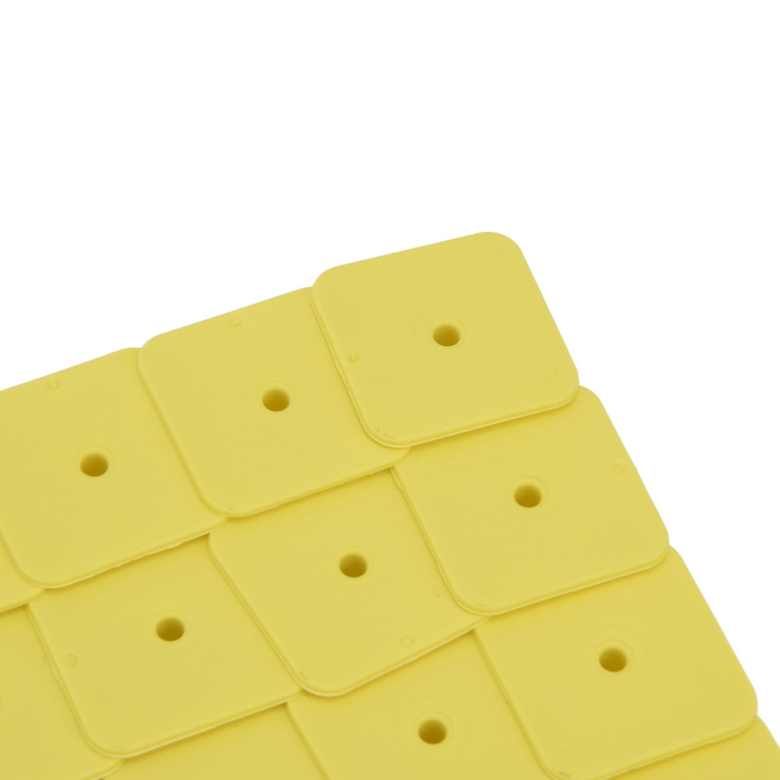 Set di Marcatori di Etichette per Orecchie di Bestiame Gialle Durevoli Facile Identificazione e Prevenzione dei Furti 100 Set