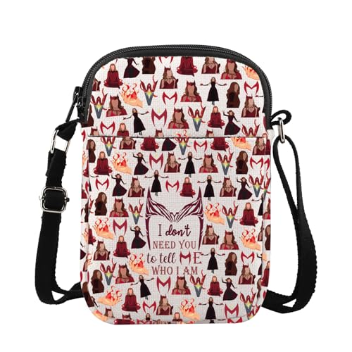 G2TUP Witch Queen Crossbody Bag Witch Movie Gifts I Don't Need You To Tell Me Who I Am Shoulder Bag To Grow Old In Gifts