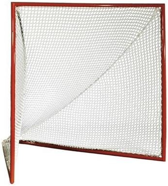 Predator SportsOfficial High School Lacrosse Game Goal | with 5mm White or Black Net | 6 x 6 x7 Frame | 55 lbs | Weather-Resistant Galvanized Pipe | for Practice and Competition