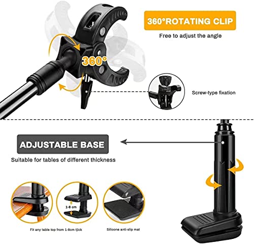 image for FOUUA Dog Hair Dryer Stand, Pet Grooming Table Hair Dryer Holder, Hand