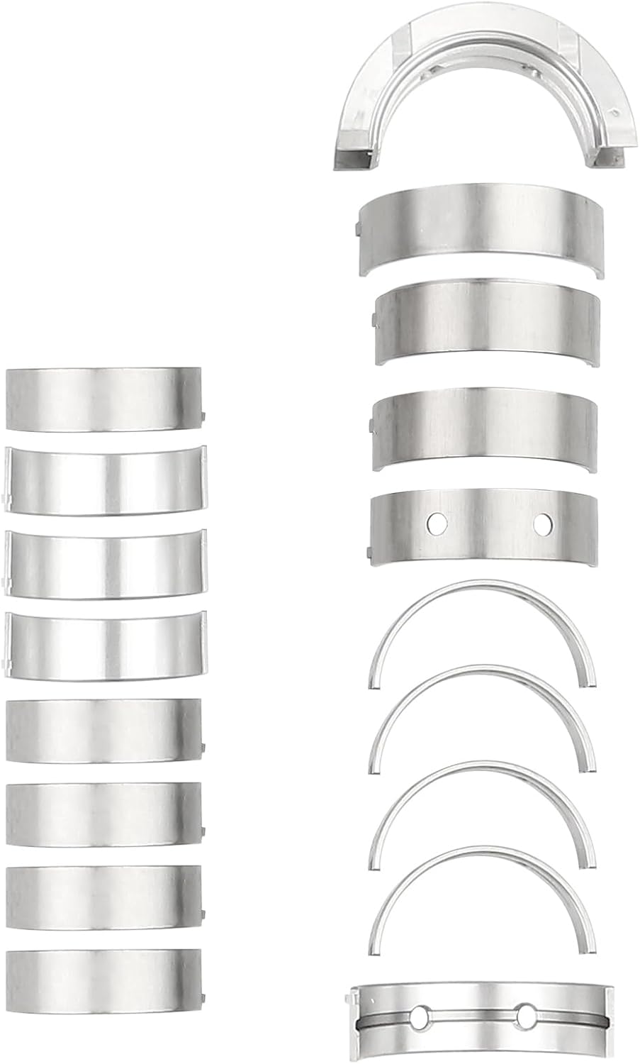 Main & Con Rod Bearing Set Compatible with BMW 120i 316i 320i N46 N45 N43 N42 2.0L STD Replace 11247536774,11247536777